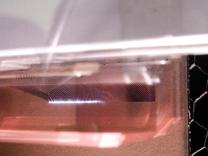 Laser engraving linoleum
